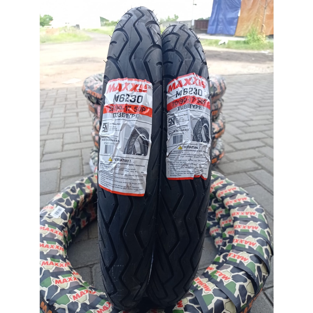 Jual PAKET SEPASANG MAXXIS M6230 RING 17 UKURAN 70 90 DAN 80 90 TT