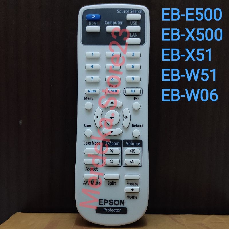 Jual Remote EPSON Baru 100 For EPSON Proyektor EB E500 EB X500 EB X51