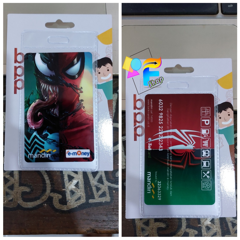 Jual Kartu Emoney Etoll Tapcash Brizzi Edisi Spiderman Anime Custom