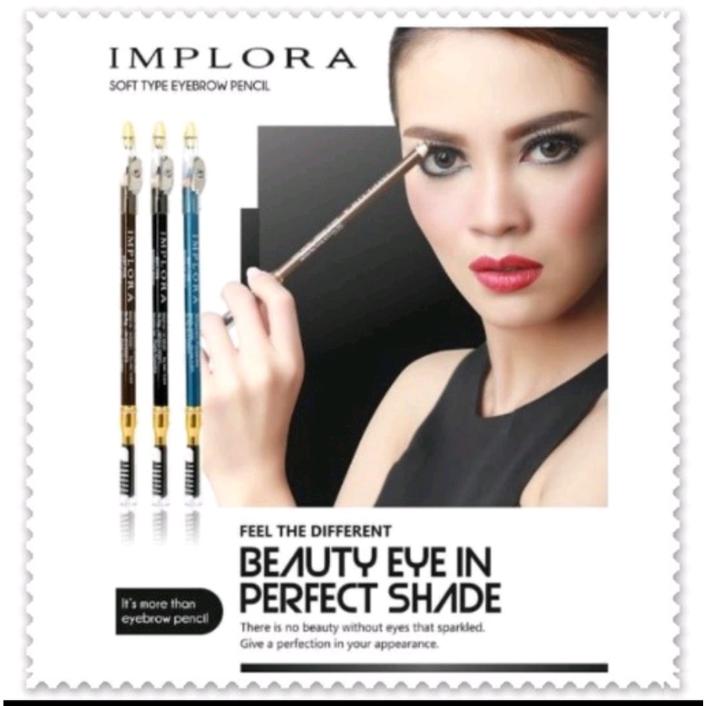 Jual Implora Pensil Alis In Eyebrow Pencil Dengan Sikat Soft Bpom