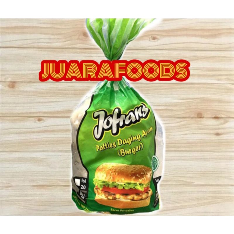 Jual Jofrans Chicken Patties Daging Burger 900 Gram Shopee Indonesia