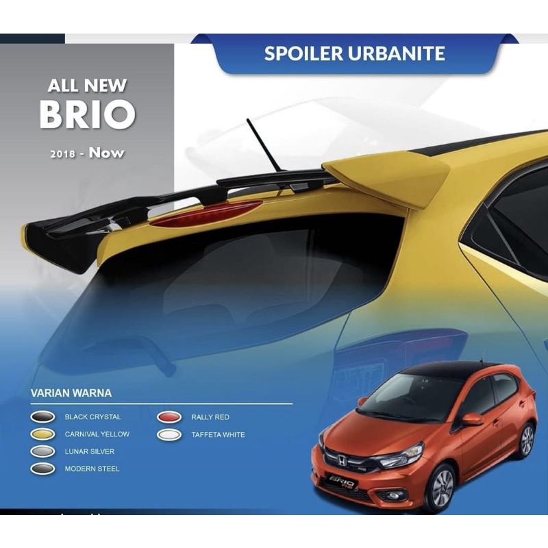 Jual Spoiler All New Brio Rs Urbanite Edition Shopee Indonesia