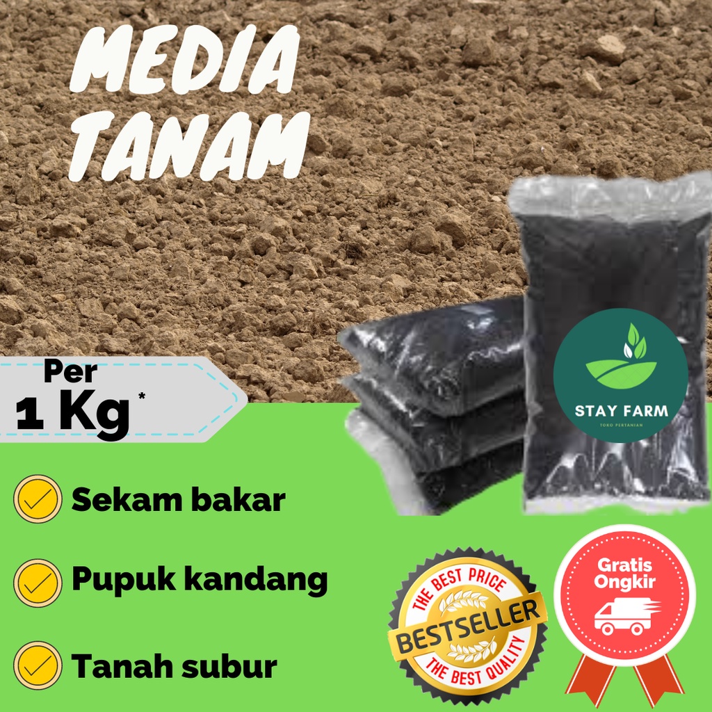 Jual Media Tanam Tanah Subur Premium Kg Shopee Indonesia