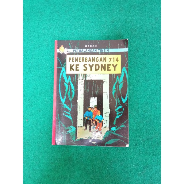 Jual Komik Petualangan Tintin Penerbangan 714 Ke Sydney Herge