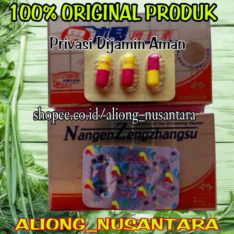 Jual Original Nangen Zengzhangsu Asli Obat Pria Isi Tablet