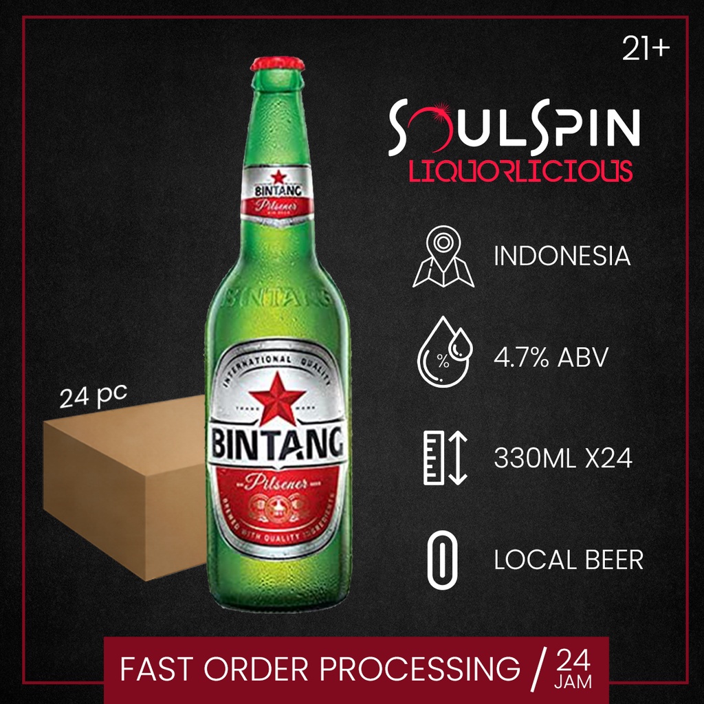 Jual Beer Bir Bintang Pilsener Ml Dus Botol Shopee Indonesia