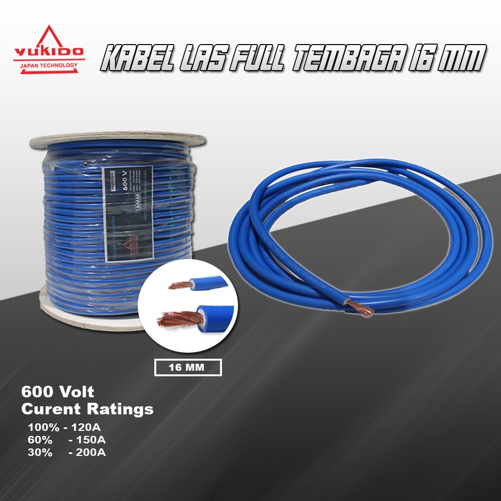 Jual Kabel Las Mm Full Tembaga Welding Cable Mm Full Copper Wire