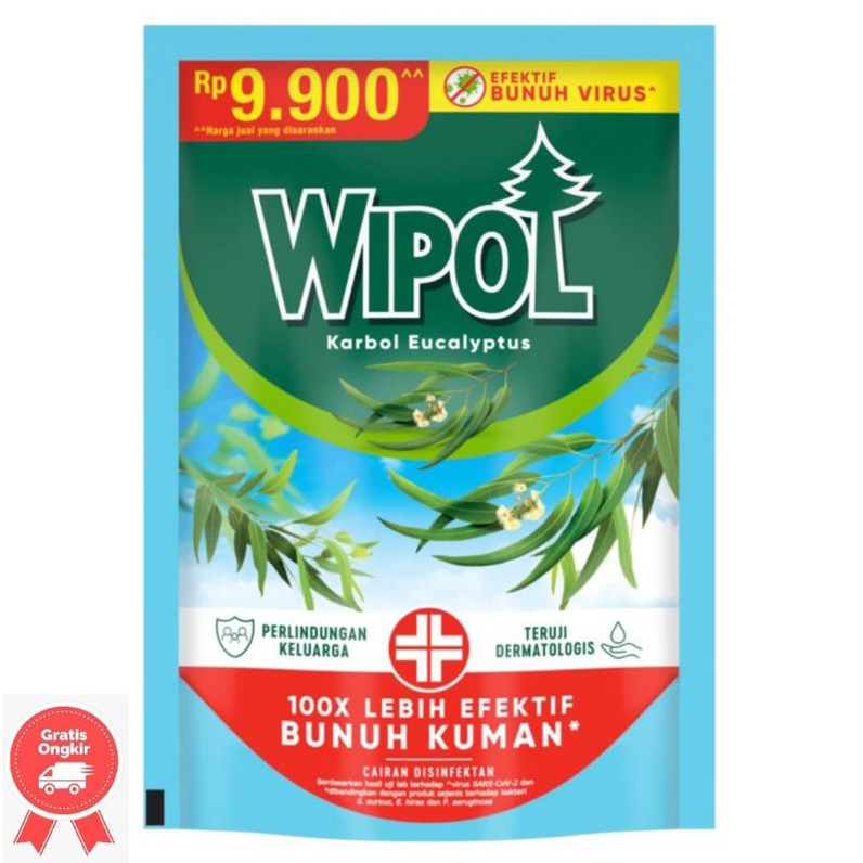 Jual Wipol Pembersih Lantai Karbol Eucalyptus Refill 450ML Shopee