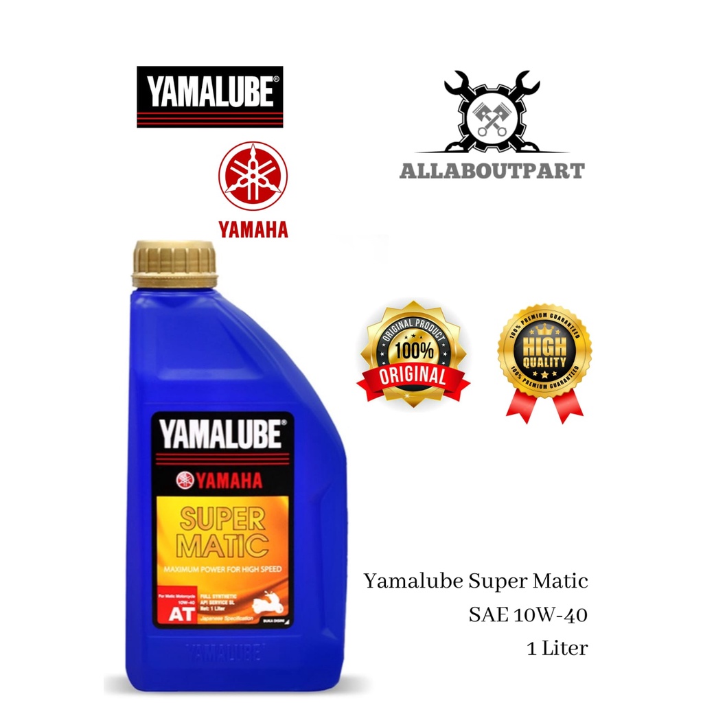 Jual Oli Yamalube Super Matic 10W 40 1 LITER Oli Motor Oli