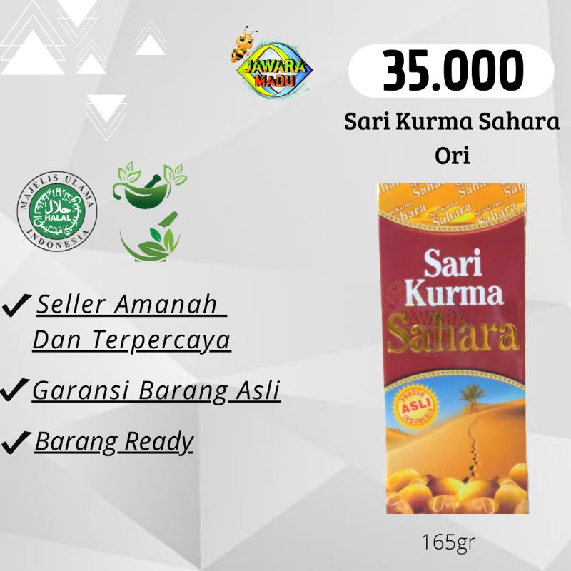 Jual Herbal Asli Murni 100 Sari Kurma Sahara Ori 165gr Obat Imunitas