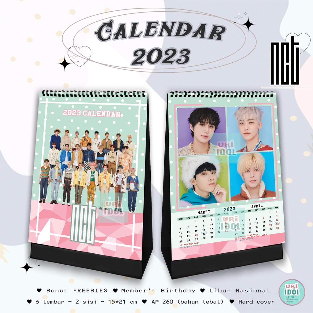 Jual Kalender Nct Kalender Nct Dream Kalender Meja Kalender