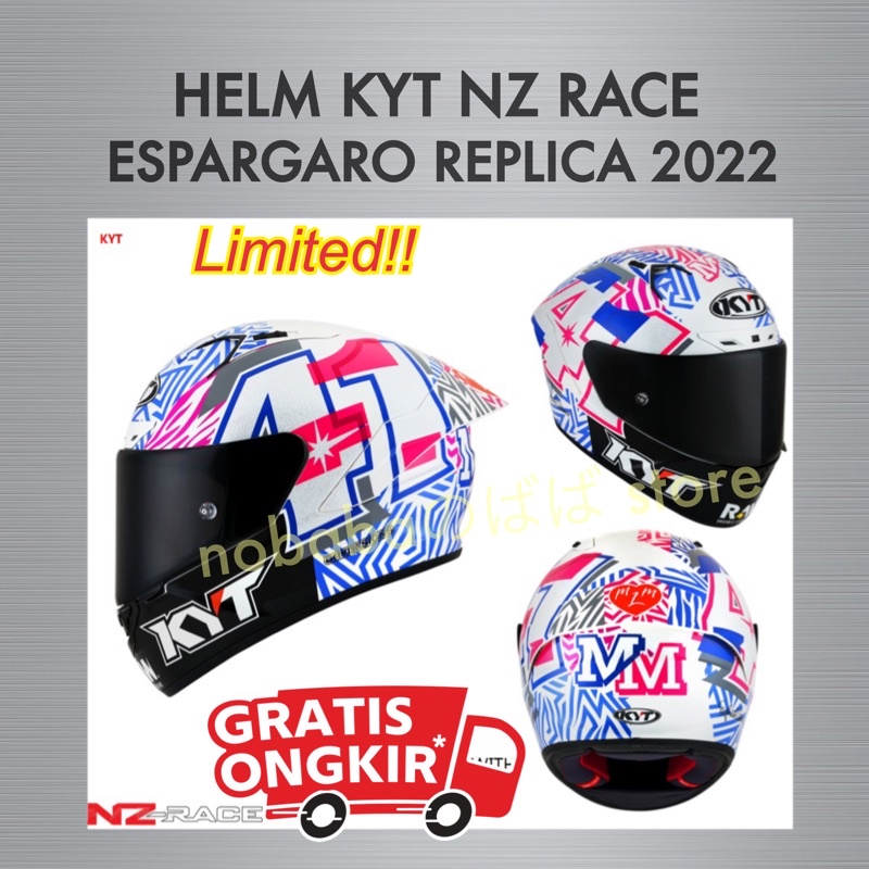 Jual Helm Kyt Nz Race Espargaro Rep With Sponsor Isi Lengkap