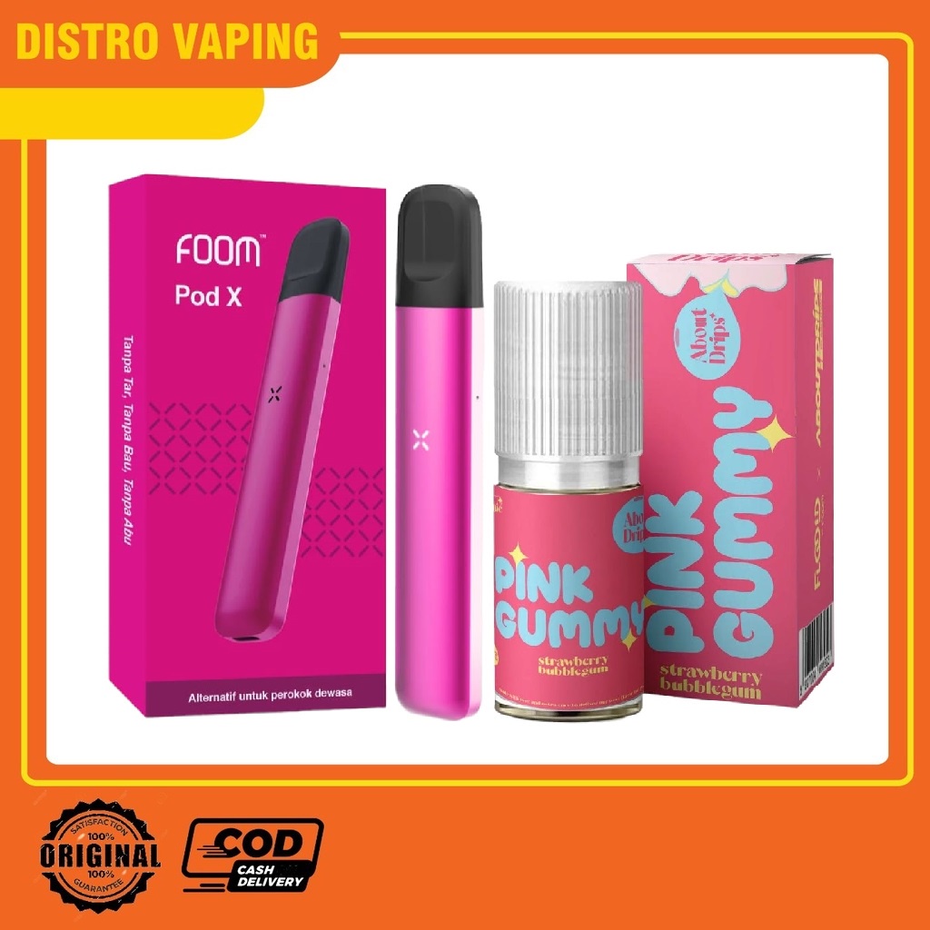 Jual FOOM POD X HOT PINK KIT FOOM SALT 30ML Shopee Indonesia