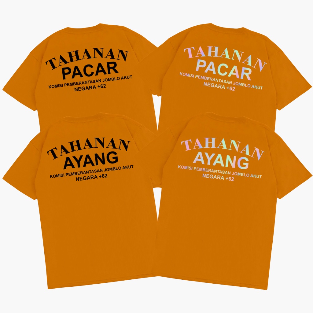 Jual Triangle Kaos Kata Unik Tahanan Ayang Tahanan Pacar Kaos Distro