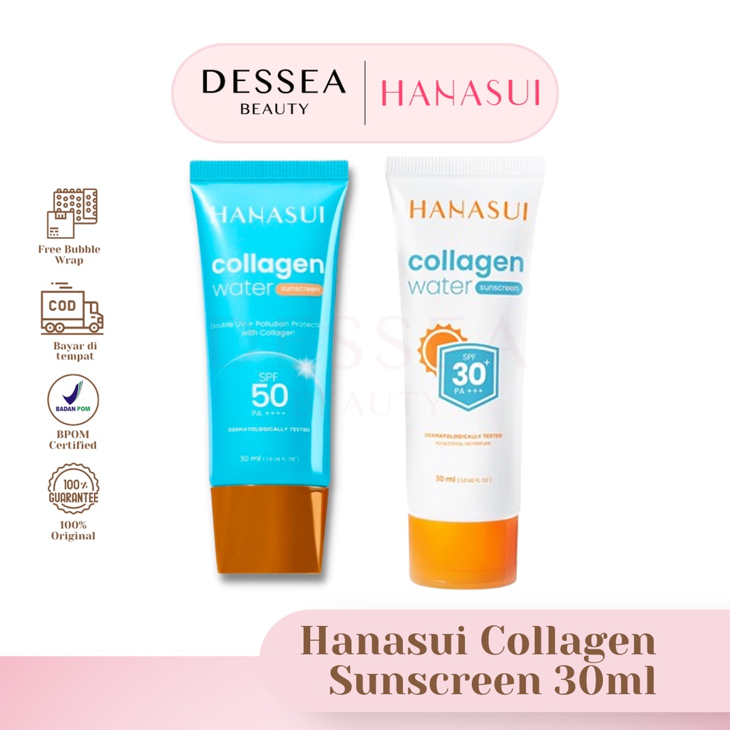 Jual Hanasui Collagen Water Sunscreen SPF50 PA 30ml Sunscreen