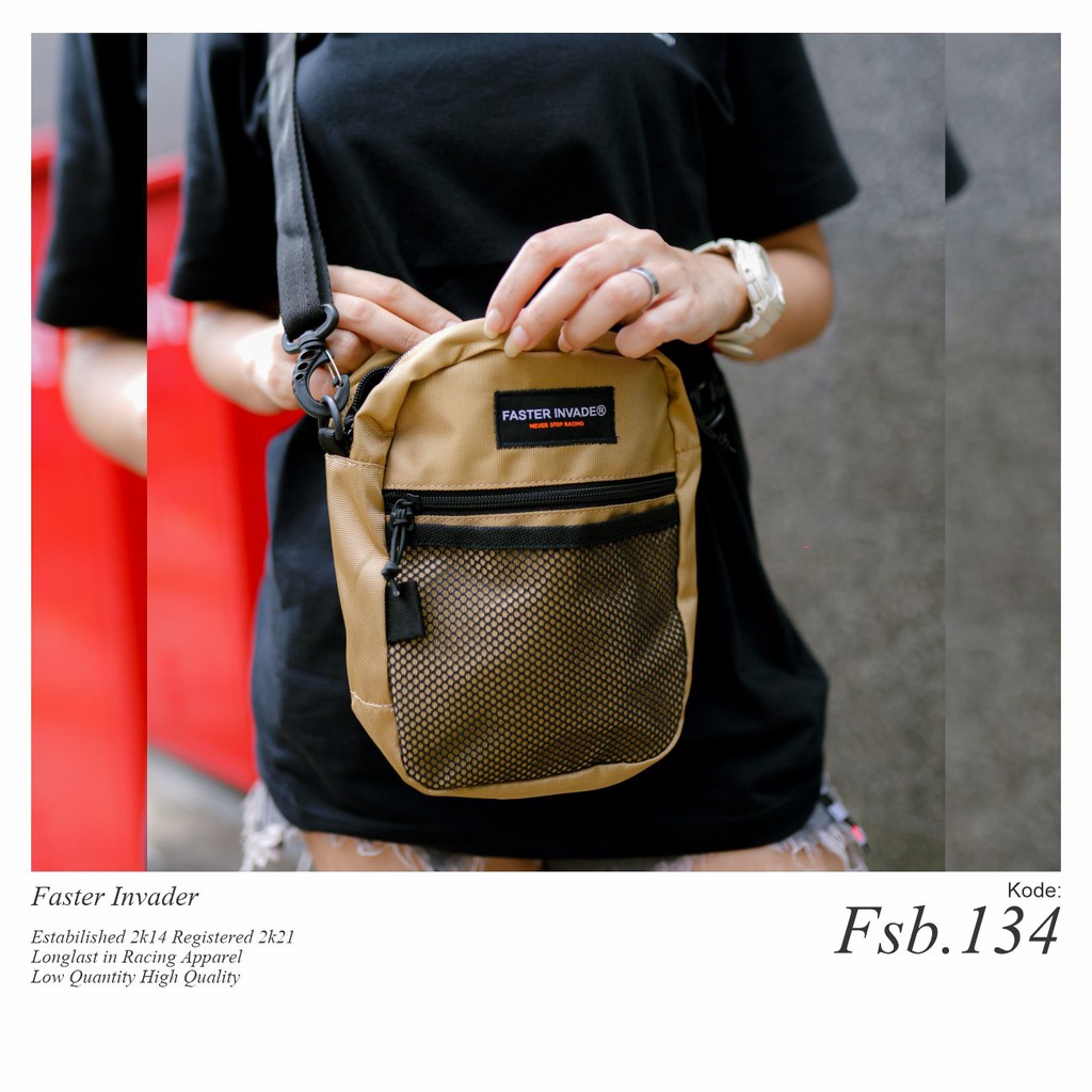 Jual Slingbag Faster Invader Cream Shopee Indonesia