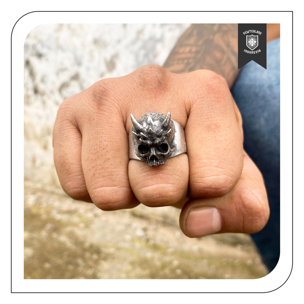 Jual Grootskull Ring Skull Cincin Tengkorak Pewterland Indonesia