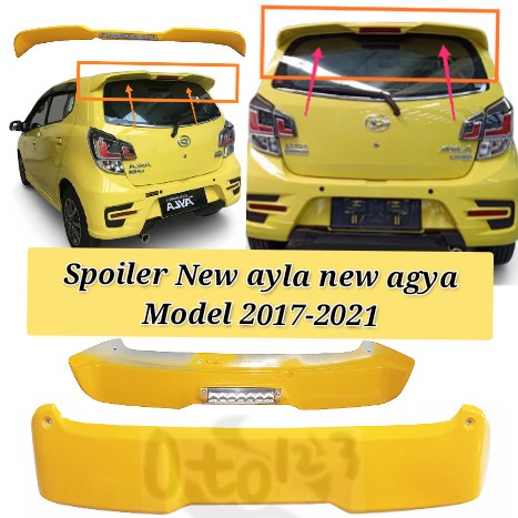 Jual Spoiler New Ayla Dan New Agya Model 2017 Shopee Indonesia