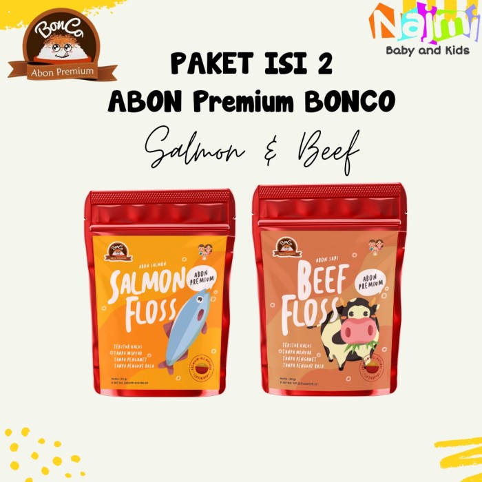 Jual Paket Isi Abon Baby Premium Bonco Salmon Beef Floss Shopee