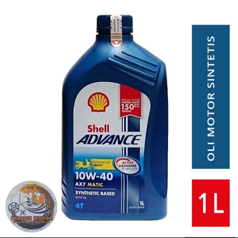 Jual Shell ADVANCE AX7 10w40 Matic 1Ltr Shell Advance Scooter Shopee