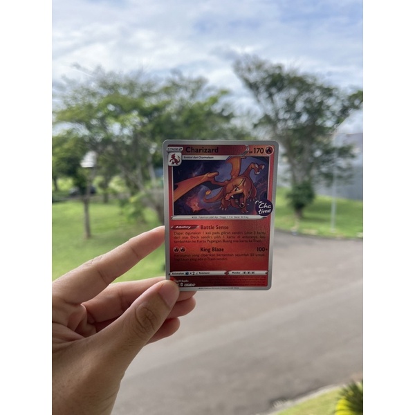 Jual Kartu Pokemon X Chatime TCG Charizard Hologram Shopee Indonesia