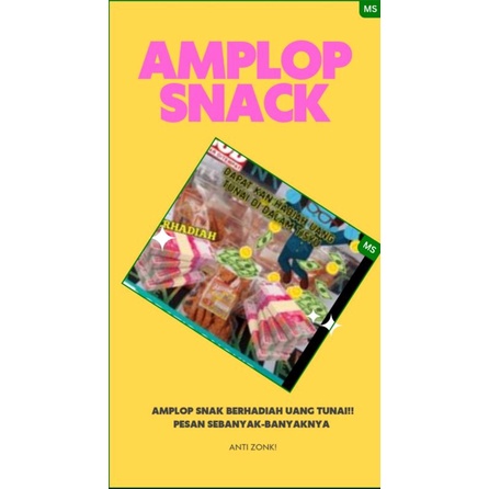 Jual Amplop Snack Berhadiah Uang Tunai Shopee Indonesia