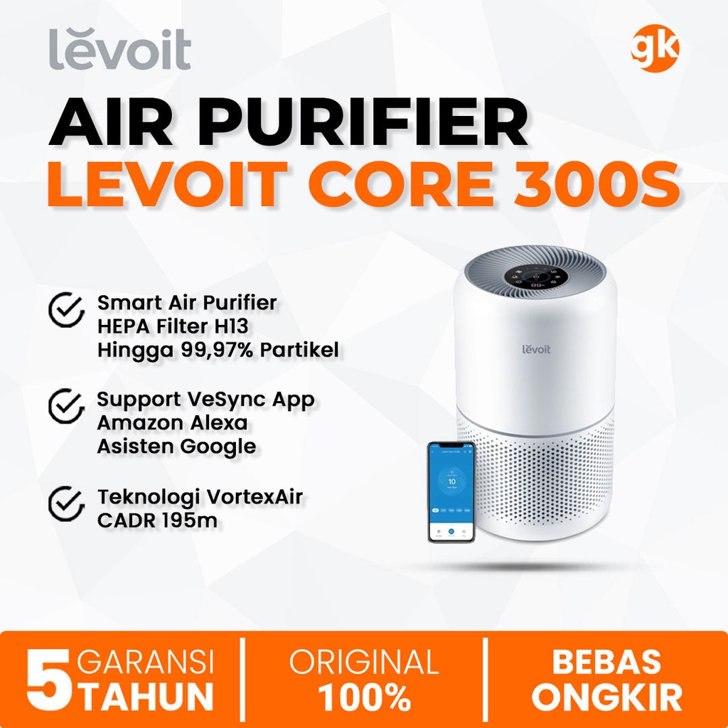 Jual Levoit Smart Air Purifier S True H Hepa Filter Pembersih