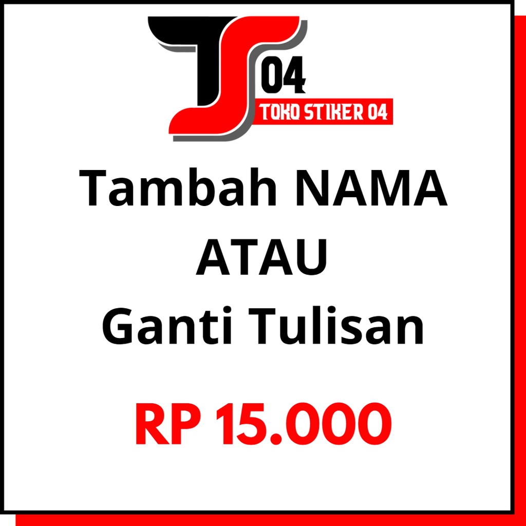 Jual Tambah Nama Atau Ganti Tulisan Shopee Indonesia