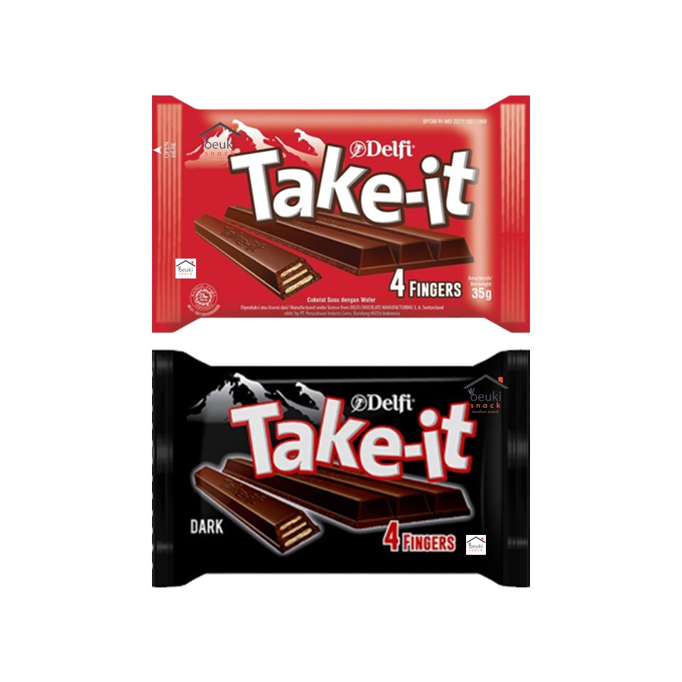 Jual Take It Fingers Wafer Renyah Dibalut Coklat Berbagai Varian