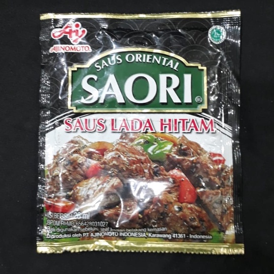 Jual SAORI SAUS LADA HITAM 26ml Shopee Indonesia