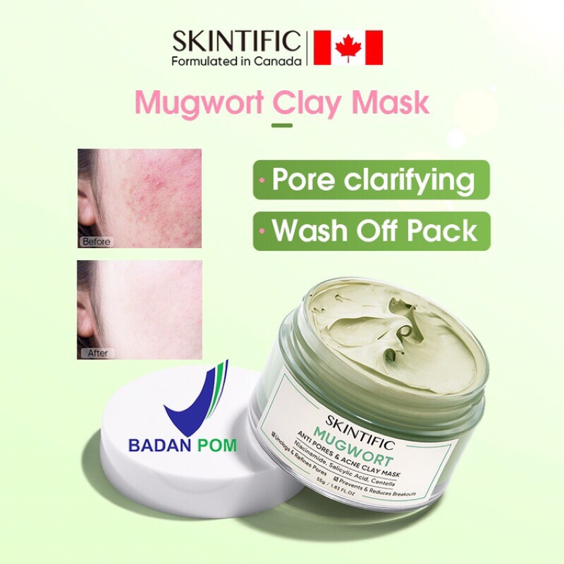 Jual Skintific Mugwort Anti Pores Acne Clay Mask Shopee Indonesia