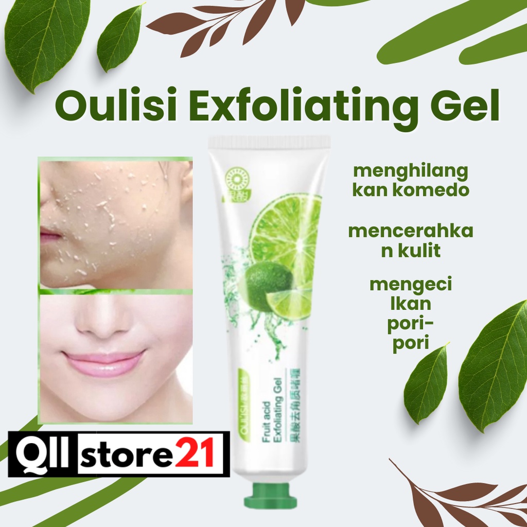 Jual OULISI 3 Minutes Exfoliating Gel Peel Wajah Facial Glowing