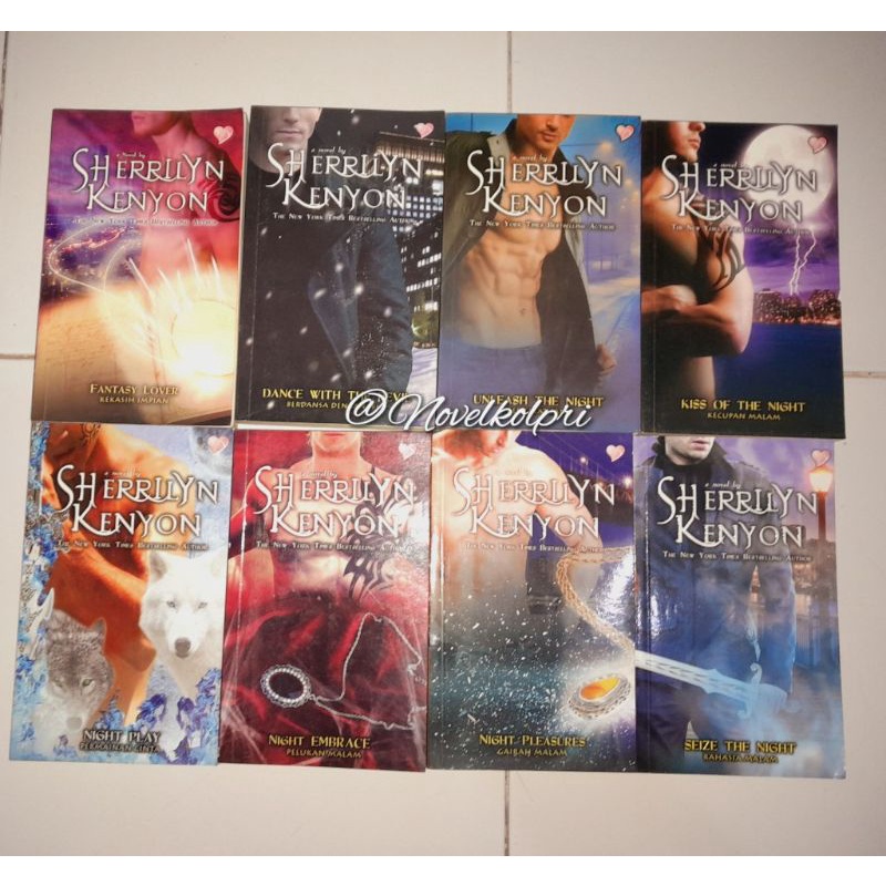 Jual Novel SET 8 Buku Dark Hunter Series Sherrilyn Kenyon Shopee