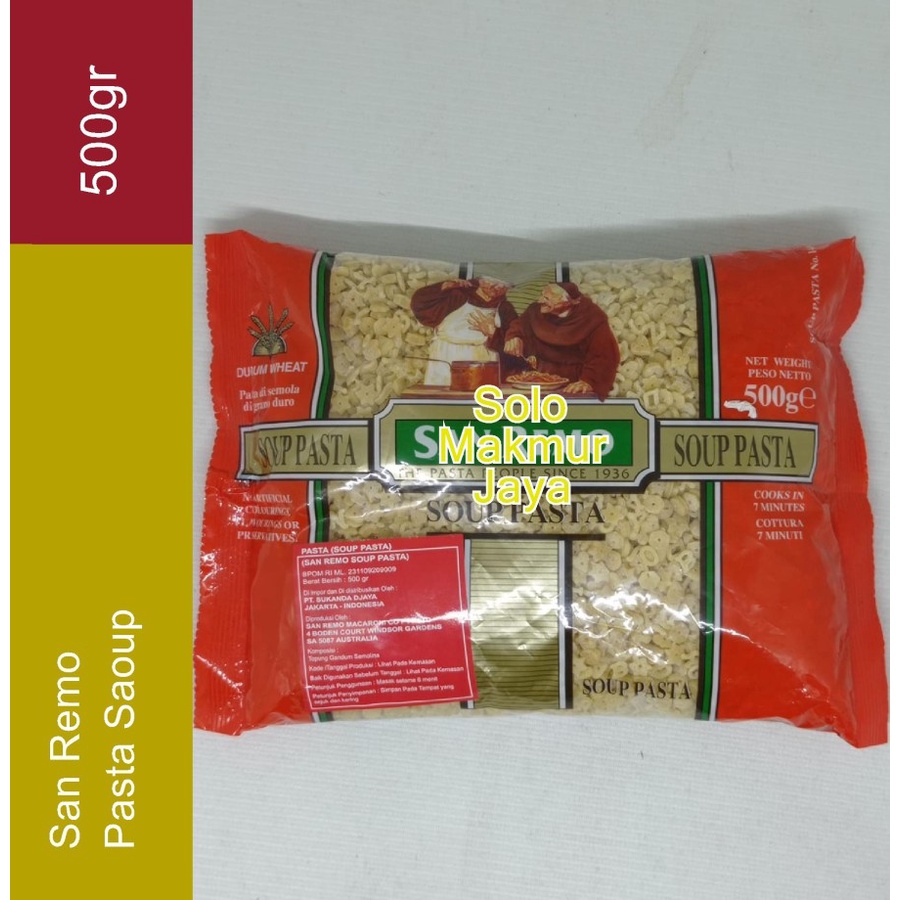 Jual San Remo Soup Pasta Gr G Sanremo Pasta Soup Gr Shopee