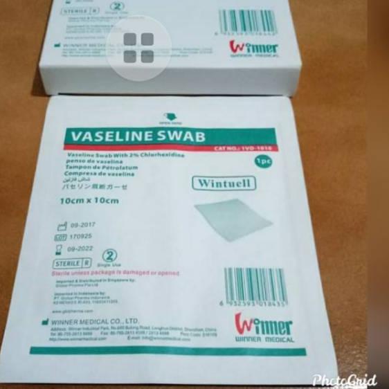 Jual 6 6 Product HOT Vaseline Swab 10cm X 10cm Kasa Steril Vaselin Sweb