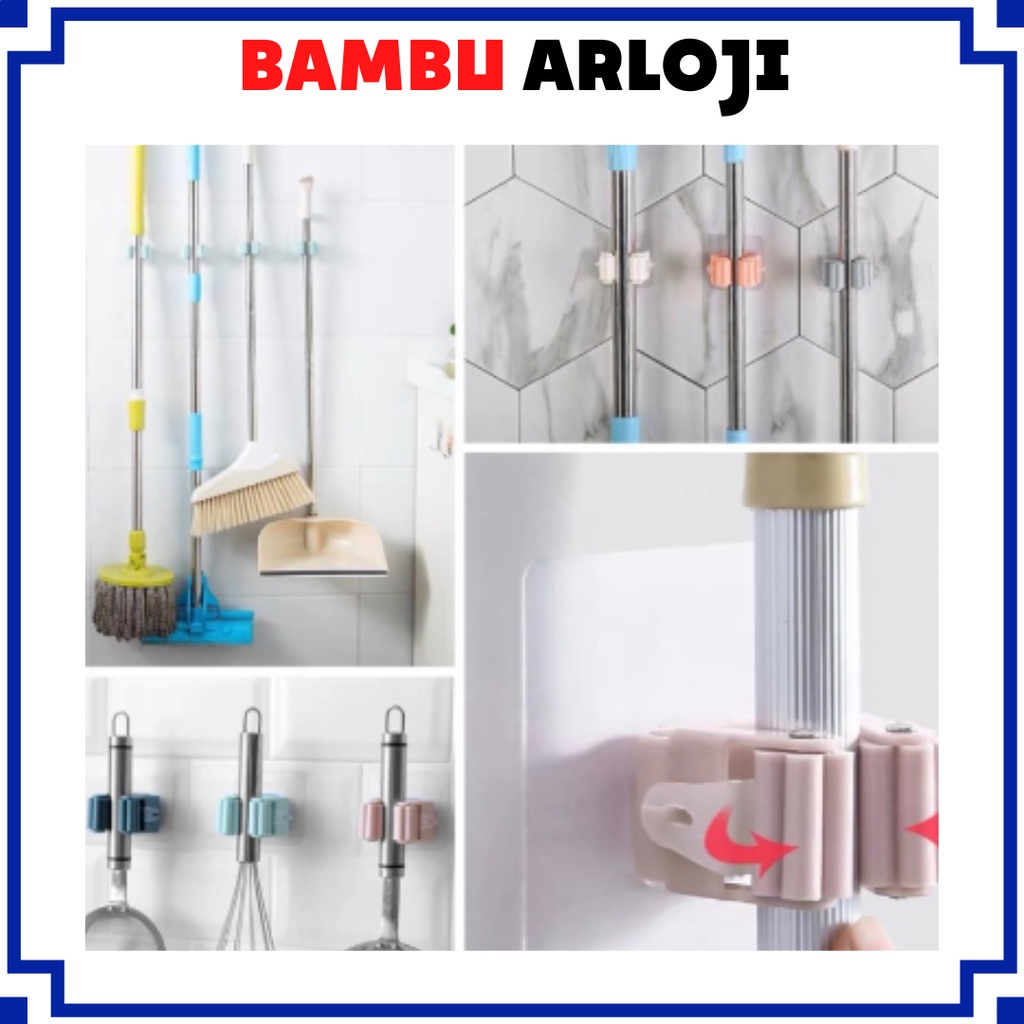 Jual BAJ GANTUNGAN SAPU DAN PEL MOP SUCTION HANGER GANTUNGAN HOOK