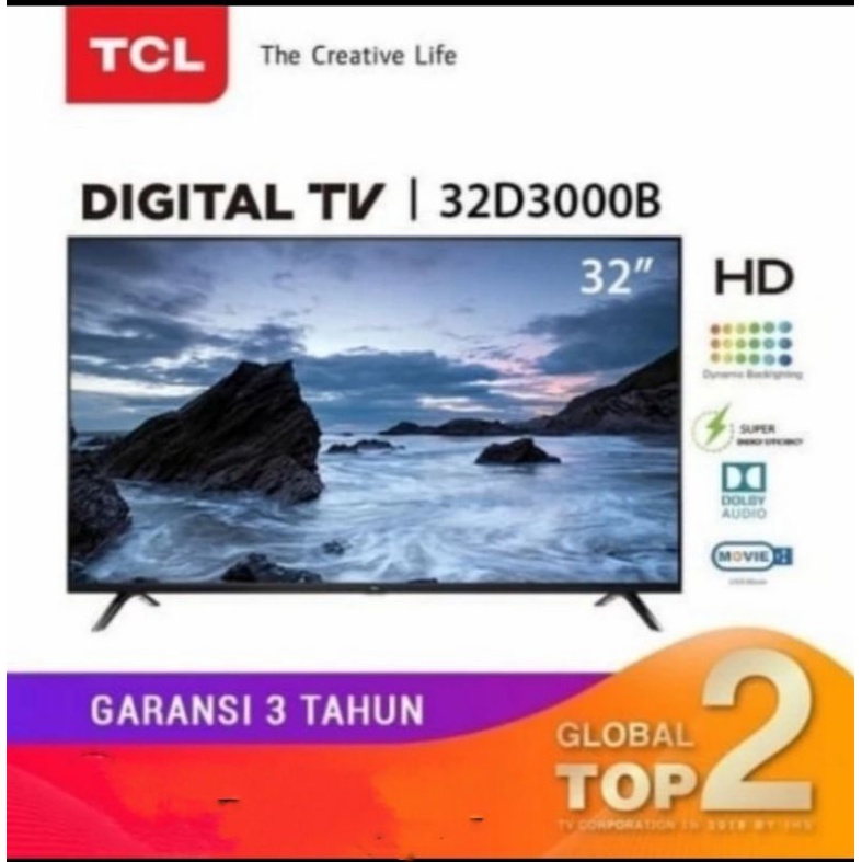 Jual TV DIGITAL 32 INCH TCL 32D3000B BATAM AJA Shopee Indonesia