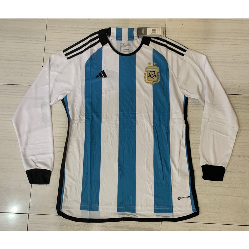 Jual Jersey Bola Grade Ori Argentina Home I Long Sleeve Lengan Panjang