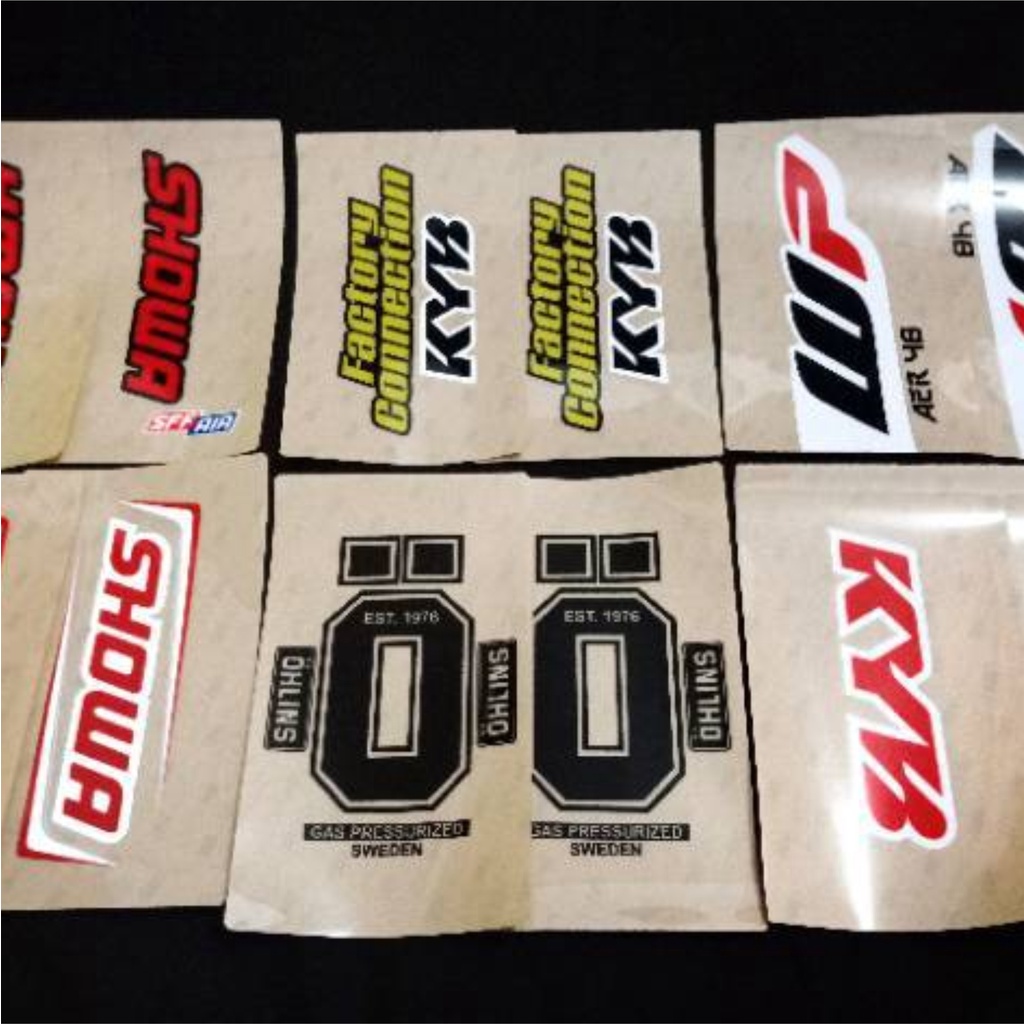 Jual Sticker Usd Shock Depan Transparan Wp Ohlins Vb Shopee Indonesia