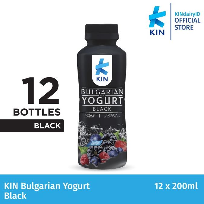 Jual KIN BULGARIAN YOGURT BLACK 12 X200 ML Shopee Indonesia