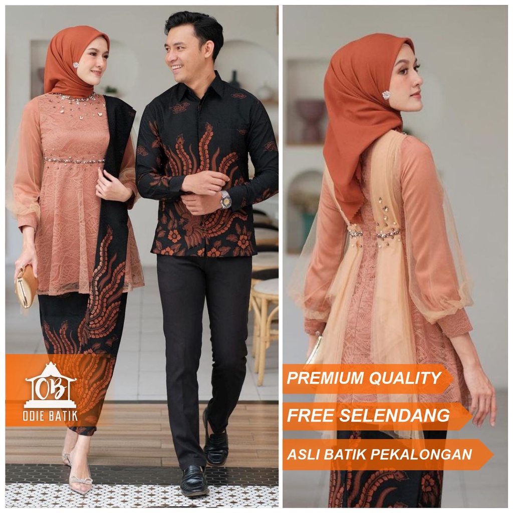 Jual Batik Couple Kebaya Modern Kebaya Wisuda Lamaran Baju Tunangan