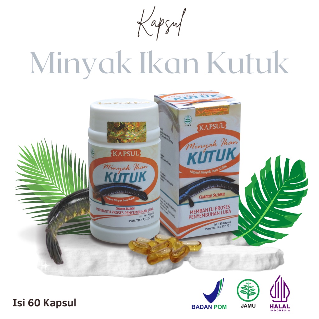 Jual Kapsul Herbal Minyak Ikan Kutuk Memperbaiki Gizi Buruk Paling