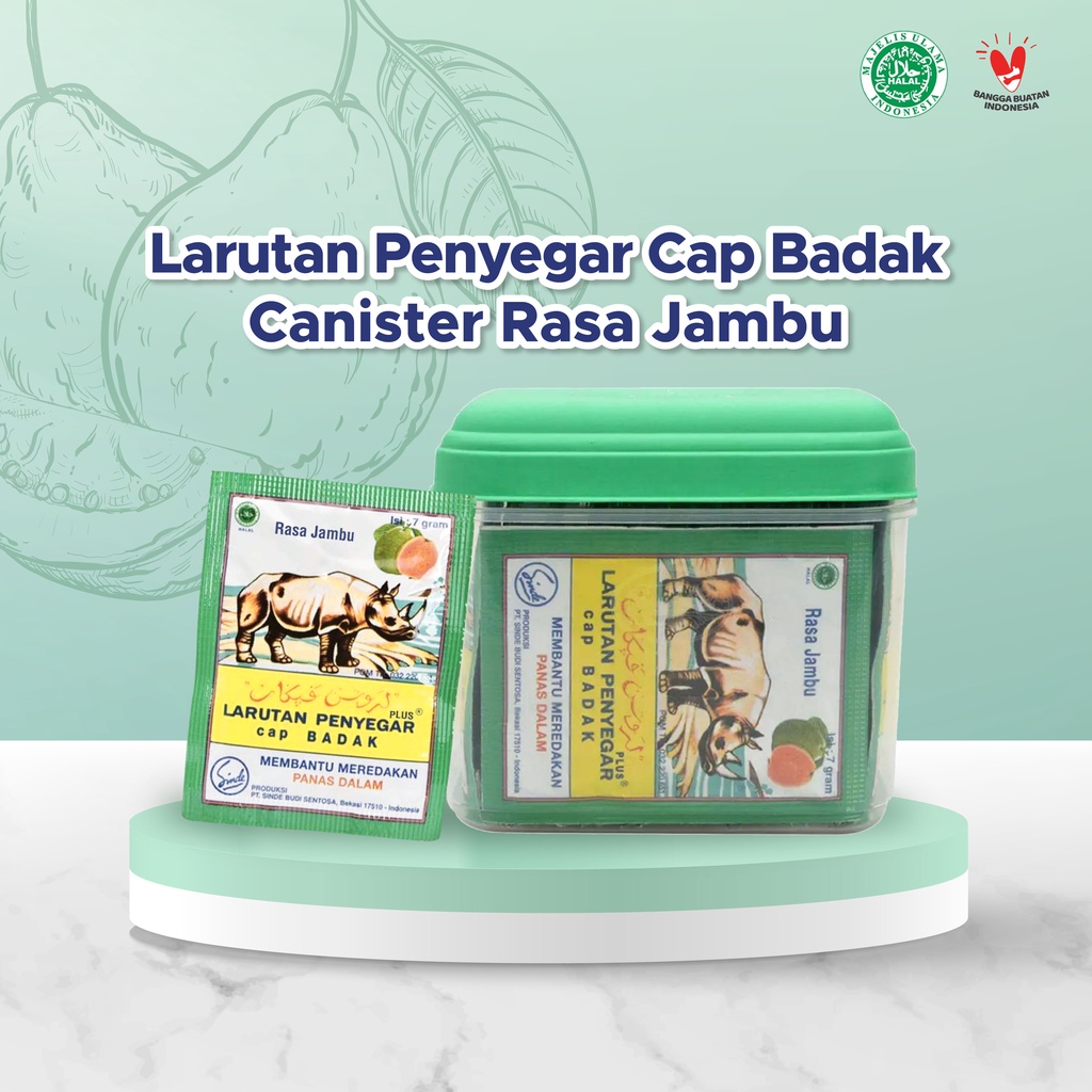 Jual 1 Box Canister Isi 24 Sachet Larutan Penyegar Cap Badak Mix