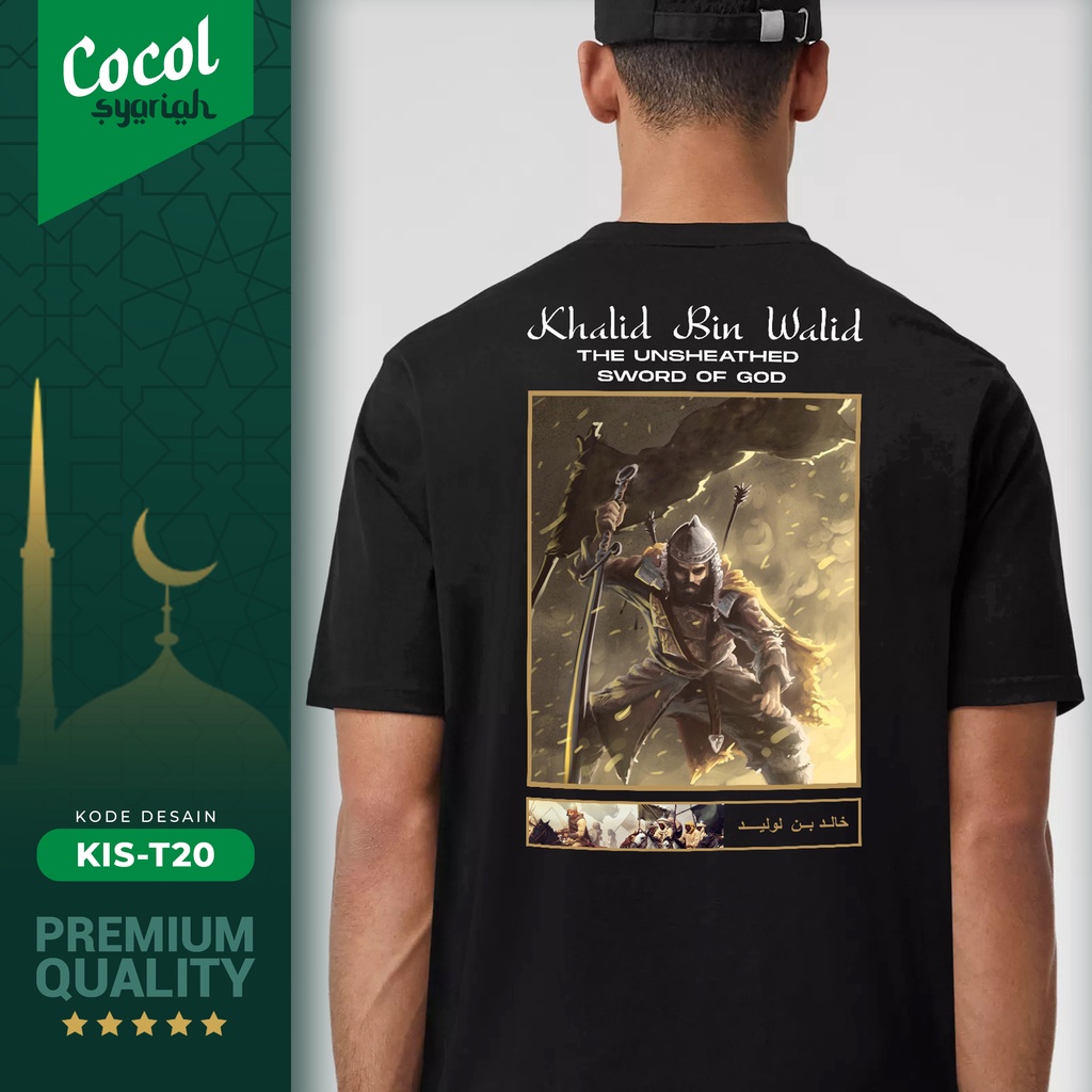 Jual Kaos Islami Desain Khalid Bin Walid Shopee Indonesia