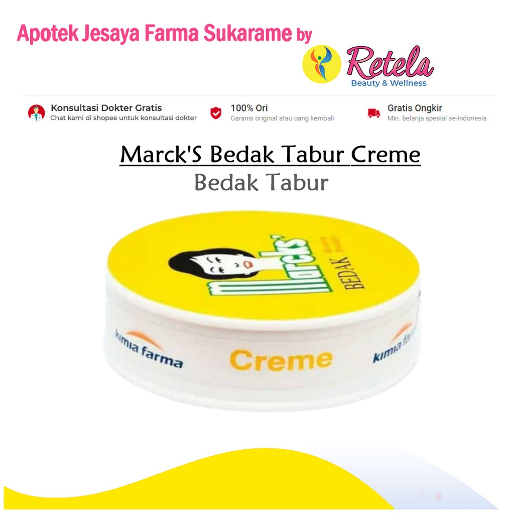 Jual Marcks Bedak Creme Bedak Tabur Face Powder Bedak Tabur