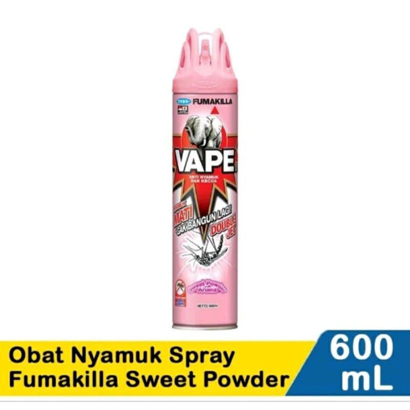 Jual VAPE Obat Nyamuk Semprot Fumakilla Sweet Powder 600Ml Shopee