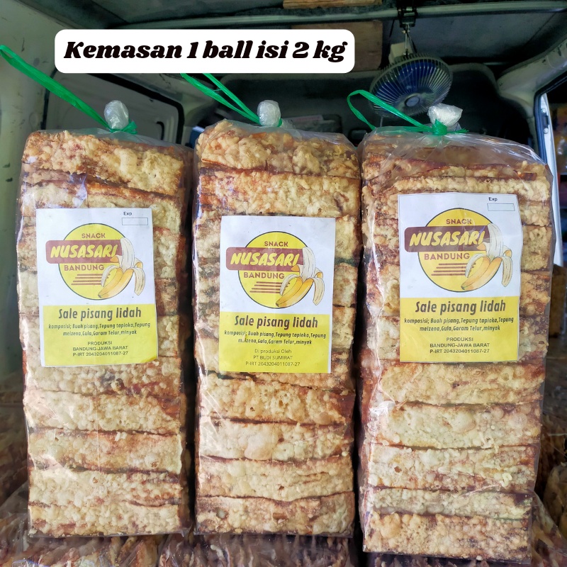 Jual Sale Pisang Lidah Keripik Pisang Sale BANDUNG 1ball Isi 2kg