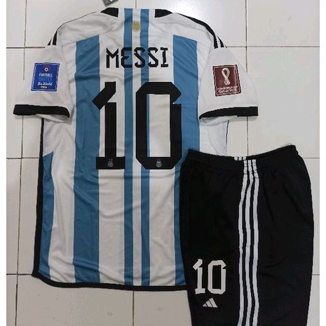 Jual Setelan Jersey ARGENTINA Home NAMESET FULL PATCH PD 2022 Grade