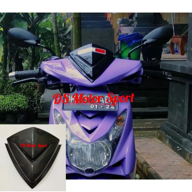 Jual Visor Mio Soul Karbu Model Terbaru Carbon Windshield Mio Soul