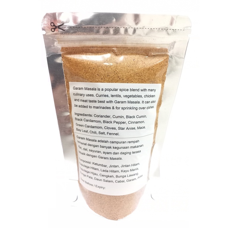 Jual Garam Masala Powder Pure Bubuk Rempah Murni Masak Masakan India